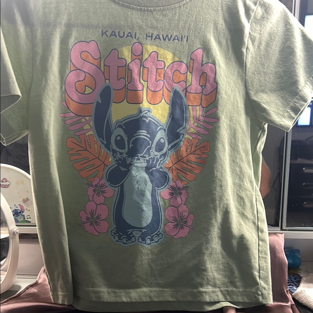 Stitch Kids T-Shirt - Green